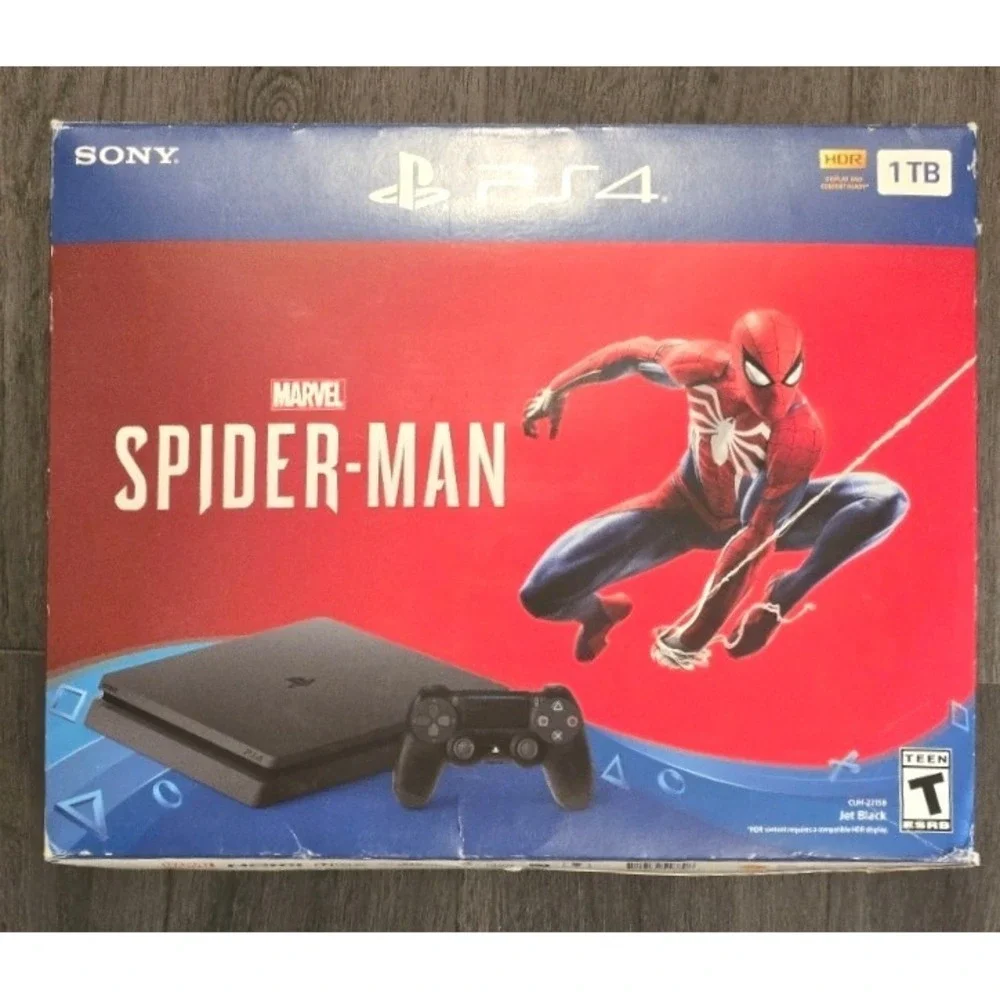 Sony PlayStation 4 PS4 Slim 1TB Spider-Man Bundle Console Boxed CUH-2215B